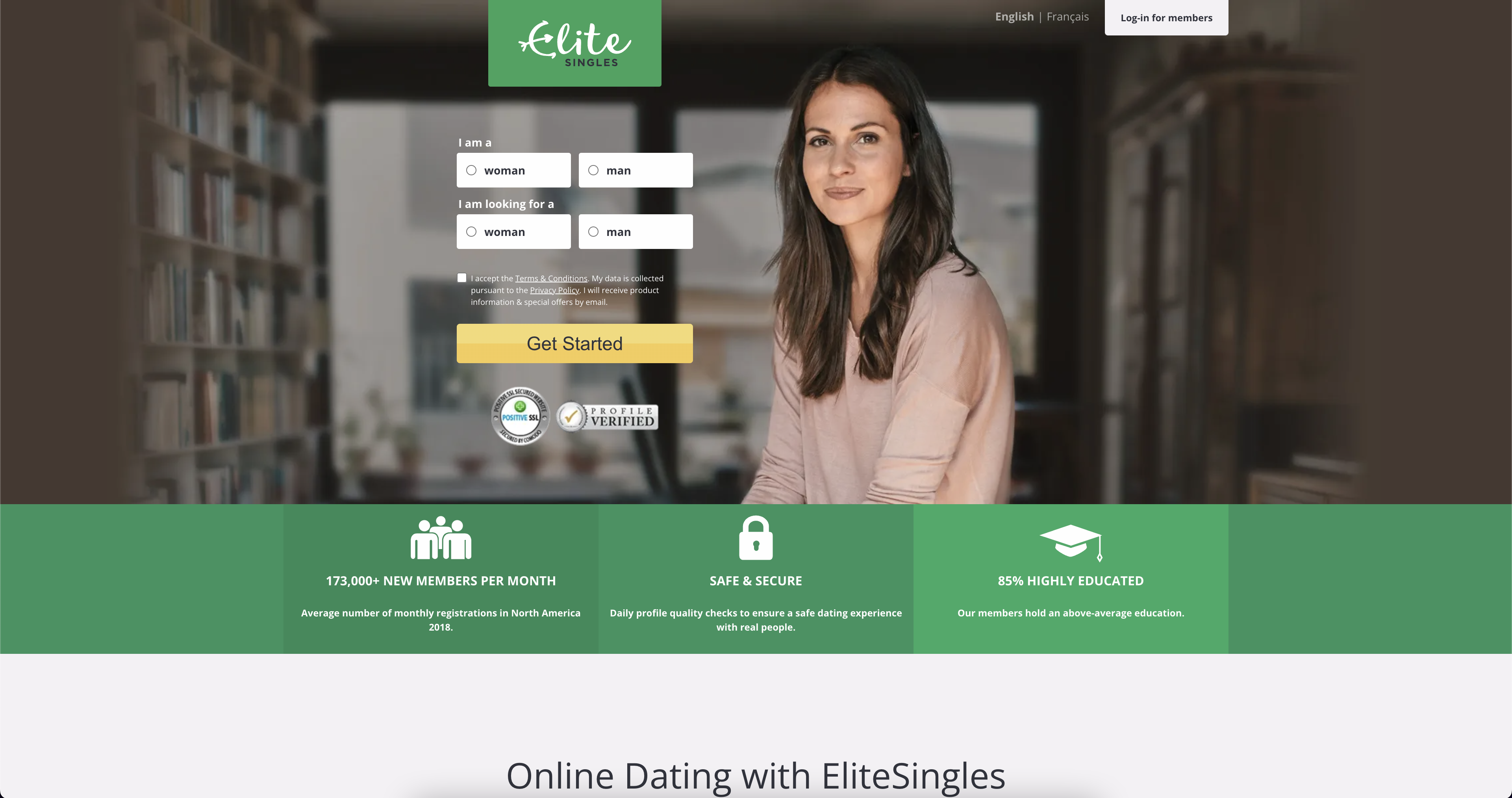 Elite Singles banner